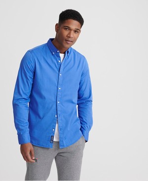 Superdry Classic Twill Lite Férfi Hosszú Ujjú Ing Lila | BMCXP9032